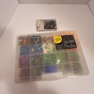 Multi-Color Fuse Bead Set with Storage Case – 18-Compartment Organizer Box